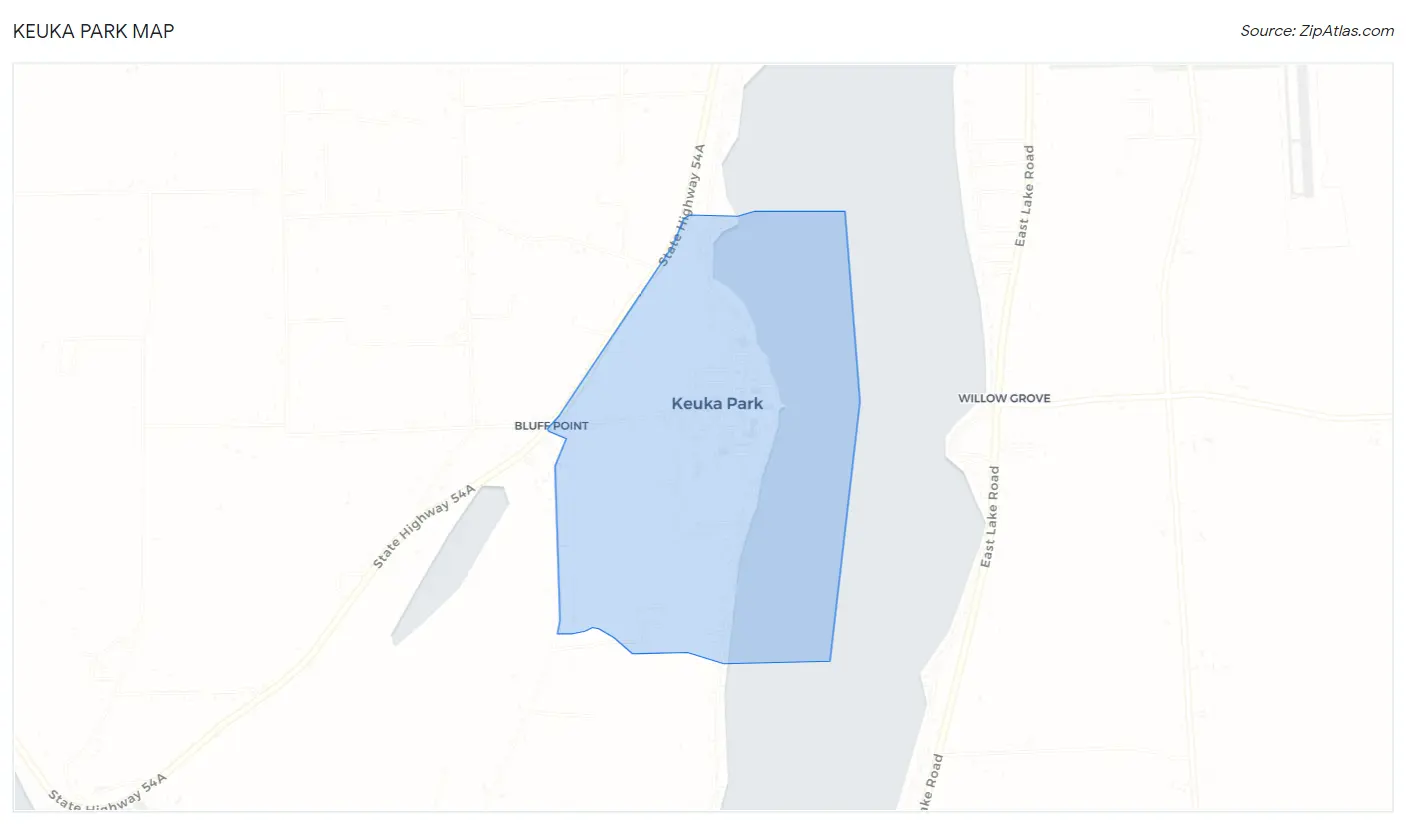 Keuka Park Map