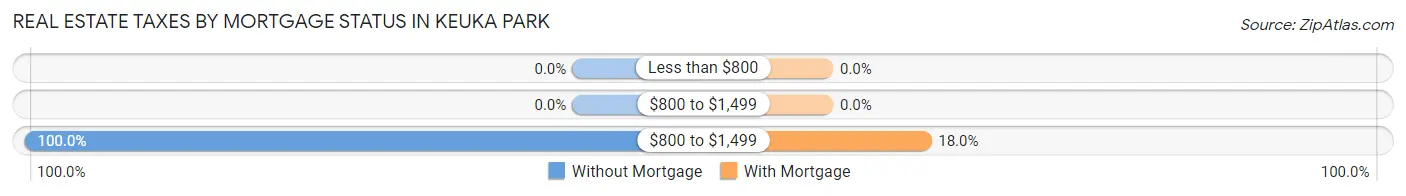 Real Estate Taxes by Mortgage Status in Keuka Park