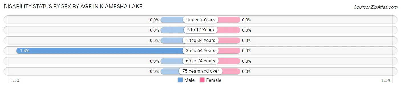 Disability Status by Sex by Age in Kiamesha Lake