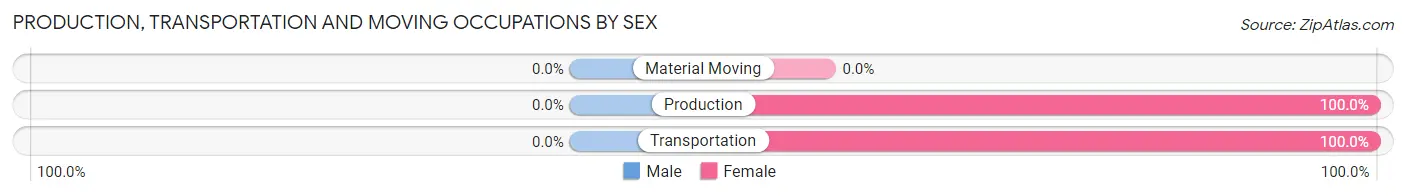 Production, Transportation and Moving Occupations by Sex in Lincolndale
