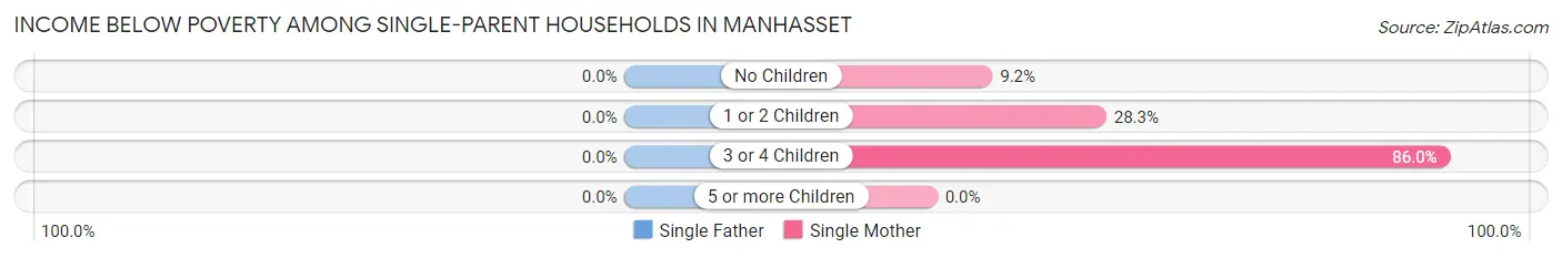 Income Below Poverty Among Single-Parent Households in Manhasset