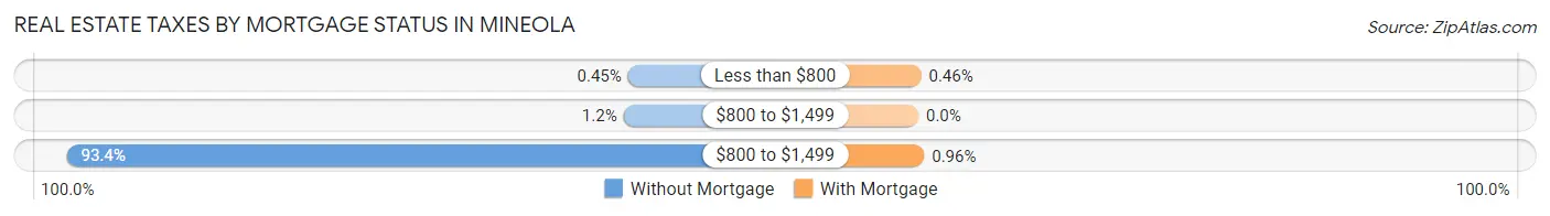 Real Estate Taxes by Mortgage Status in Mineola
