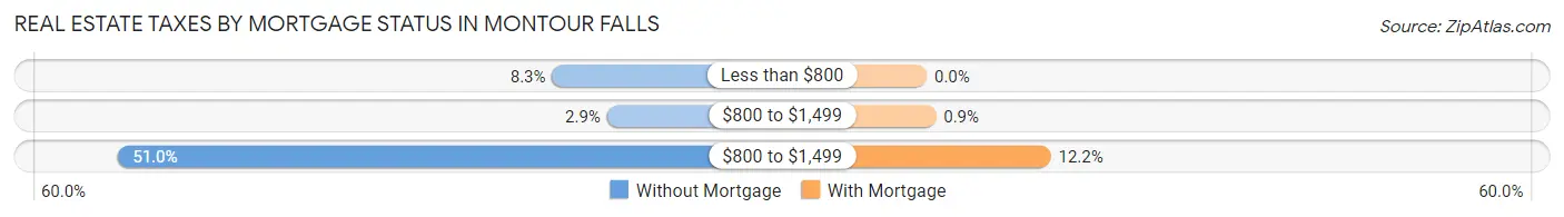 Real Estate Taxes by Mortgage Status in Montour Falls