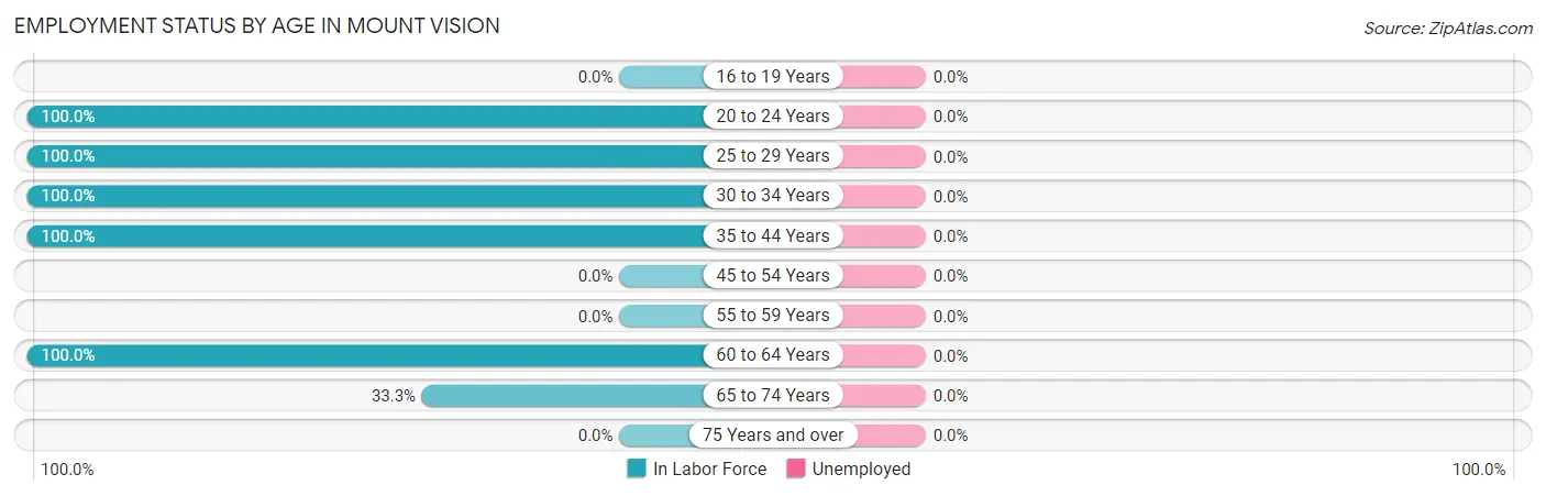 Employment Status by Age in Mount Vision