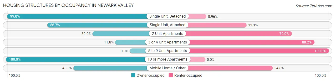 Housing Structures by Occupancy in Newark Valley