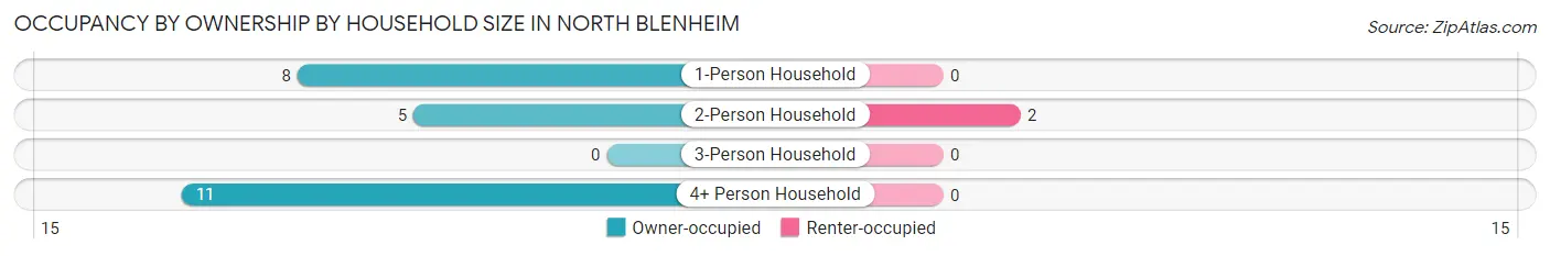 Occupancy by Ownership by Household Size in North Blenheim