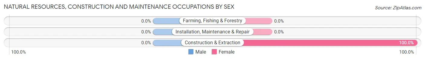 Natural Resources, Construction and Maintenance Occupations by Sex in North Granville