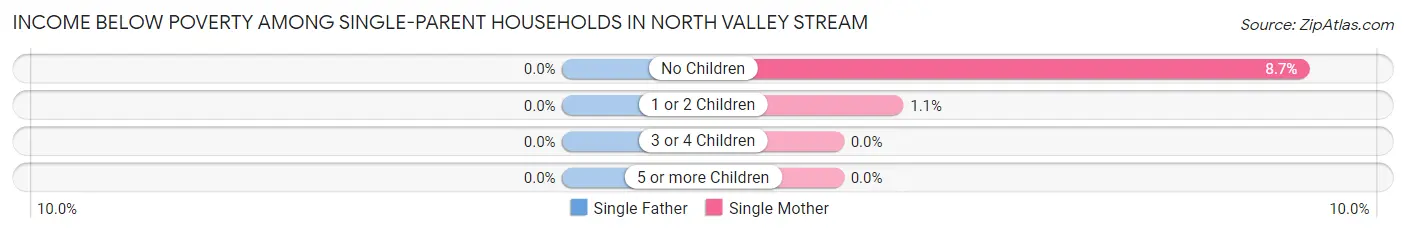 Income Below Poverty Among Single-Parent Households in North Valley Stream