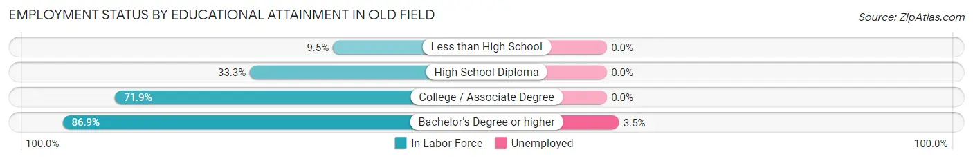 Employment Status by Educational Attainment in Old Field