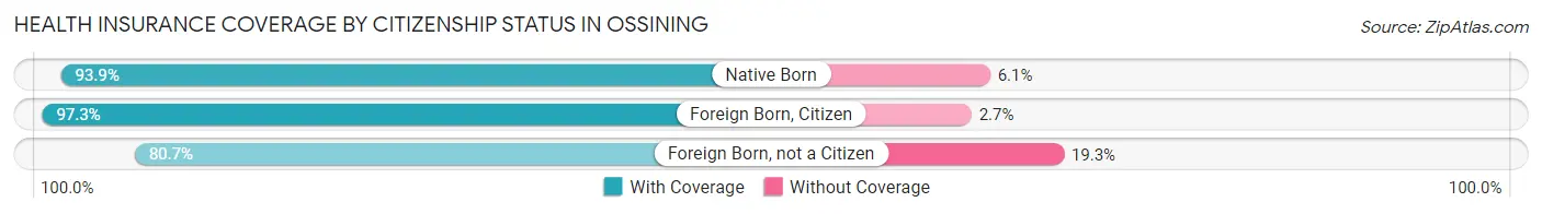 Health Insurance Coverage by Citizenship Status in Ossining