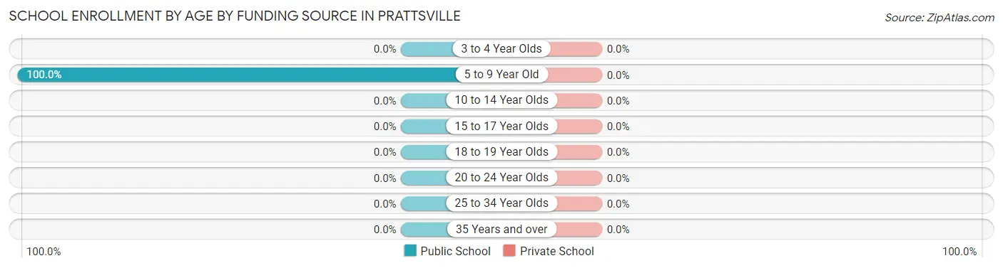 School Enrollment by Age by Funding Source in Prattsville