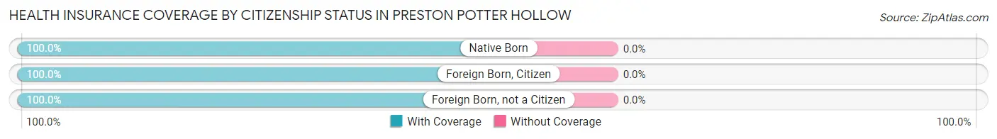 Health Insurance Coverage by Citizenship Status in Preston Potter Hollow