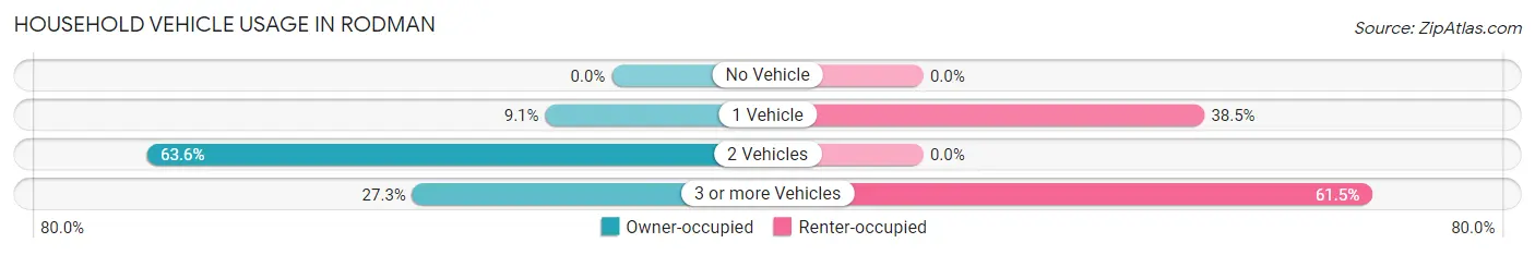 Household Vehicle Usage in Rodman