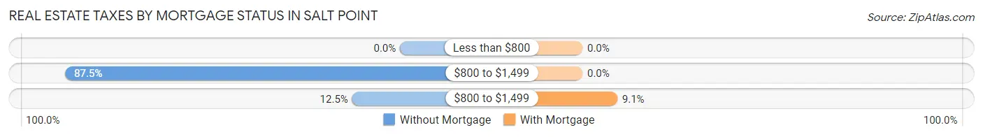 Real Estate Taxes by Mortgage Status in Salt Point