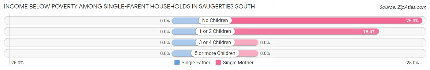 Income Below Poverty Among Single-Parent Households in Saugerties South