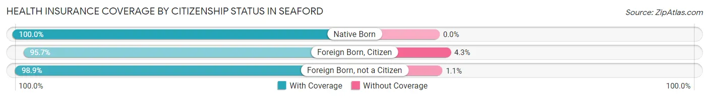 Health Insurance Coverage by Citizenship Status in Seaford