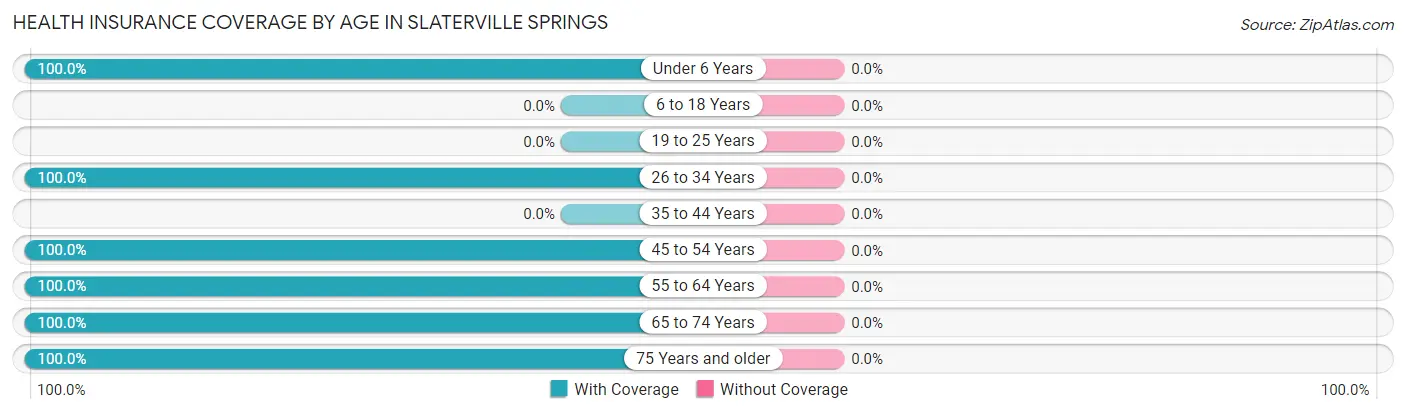 Health Insurance Coverage by Age in Slaterville Springs