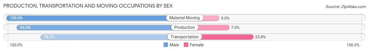 Production, Transportation and Moving Occupations by Sex in Spencerport