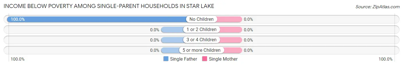Income Below Poverty Among Single-Parent Households in Star Lake