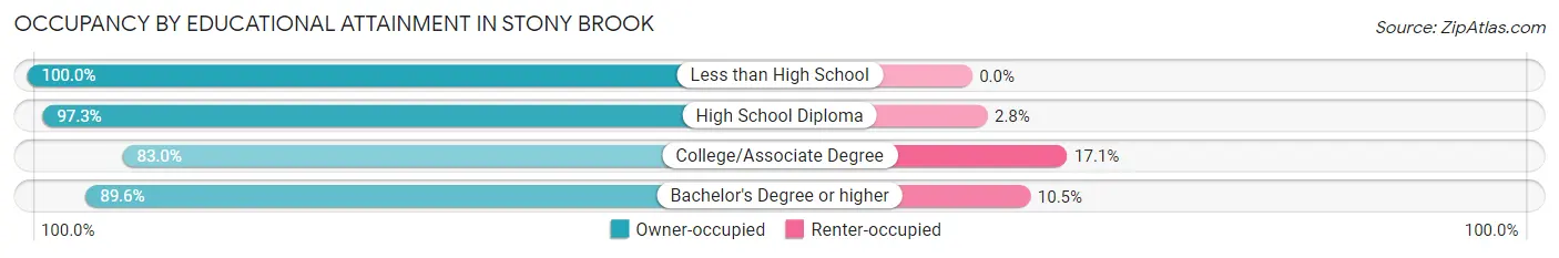 Occupancy by Educational Attainment in Stony Brook