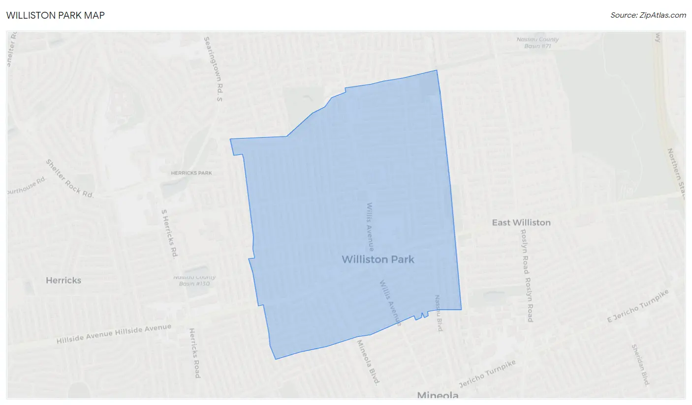 Williston Park Map