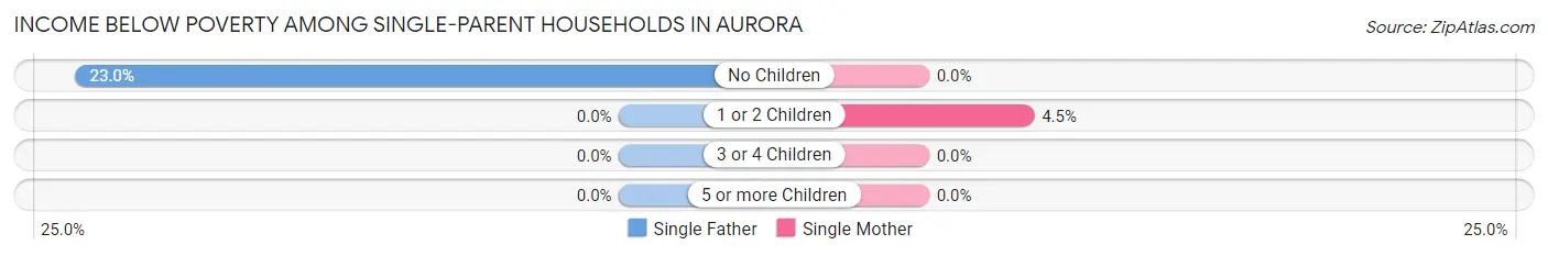 Income Below Poverty Among Single-Parent Households in Aurora
