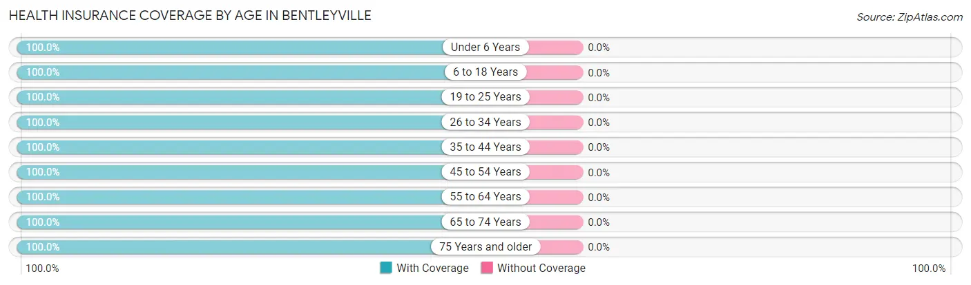 Health Insurance Coverage by Age in Bentleyville