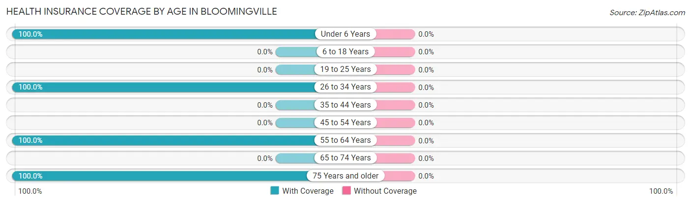Health Insurance Coverage by Age in Bloomingville