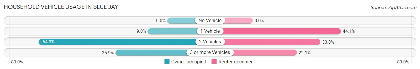 Household Vehicle Usage in Blue Jay