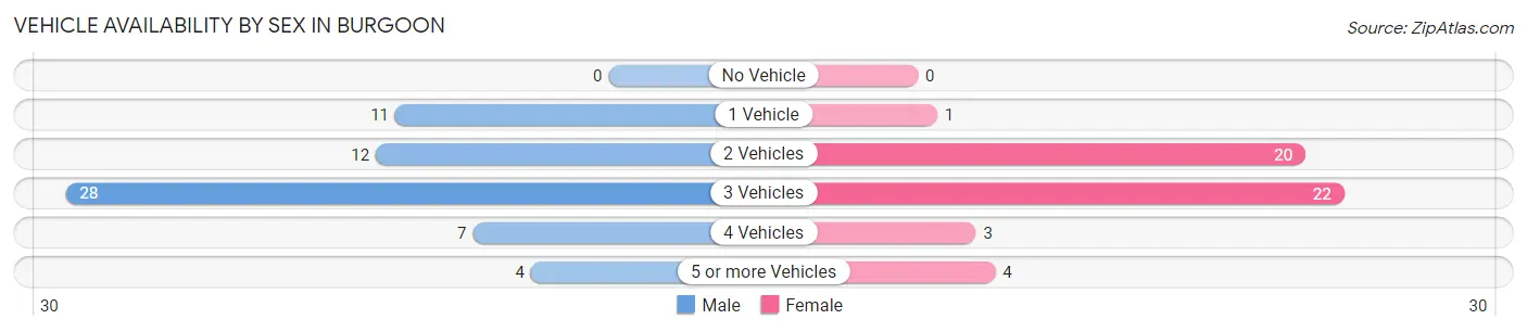 Vehicle Availability by Sex in Burgoon