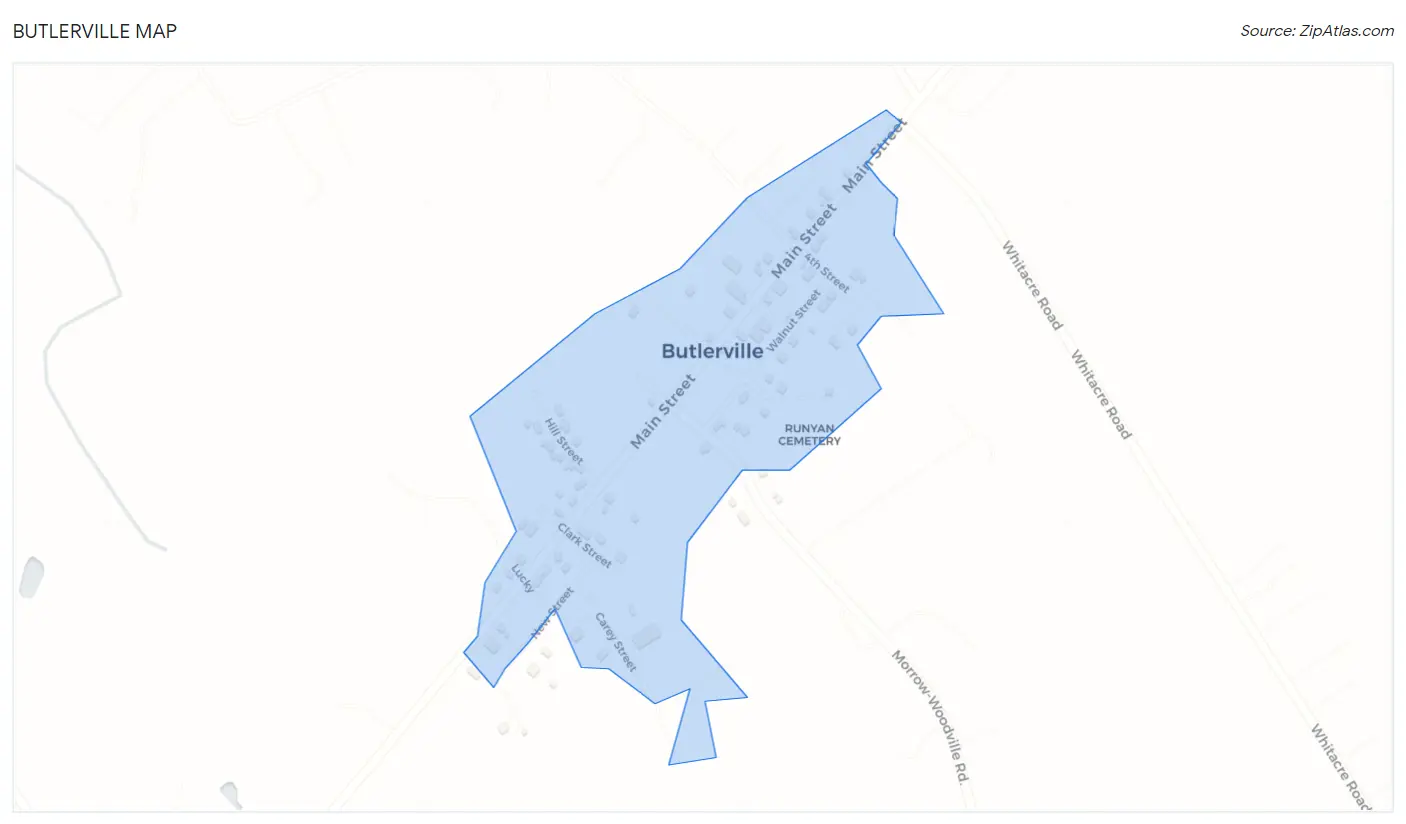 Butlerville Map