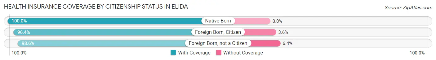 Health Insurance Coverage by Citizenship Status in Elida