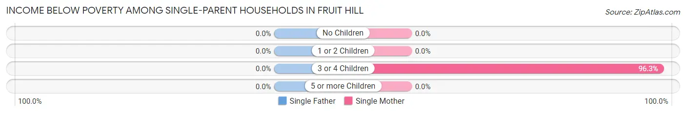 Income Below Poverty Among Single-Parent Households in Fruit Hill