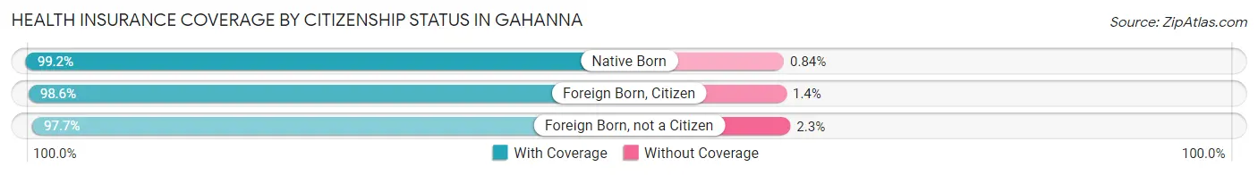 Health Insurance Coverage by Citizenship Status in Gahanna