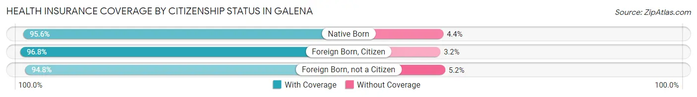 Health Insurance Coverage by Citizenship Status in Galena