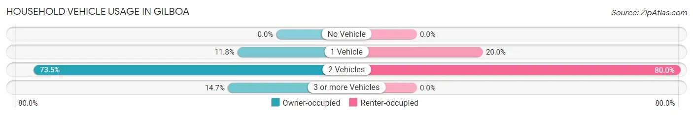 Household Vehicle Usage in Gilboa