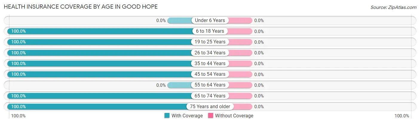 Health Insurance Coverage by Age in Good Hope