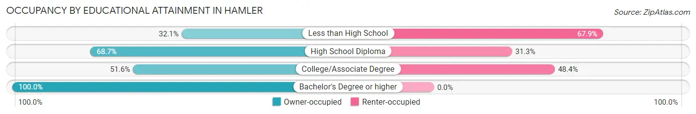 Occupancy by Educational Attainment in Hamler