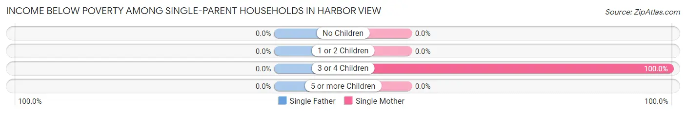 Income Below Poverty Among Single-Parent Households in Harbor View