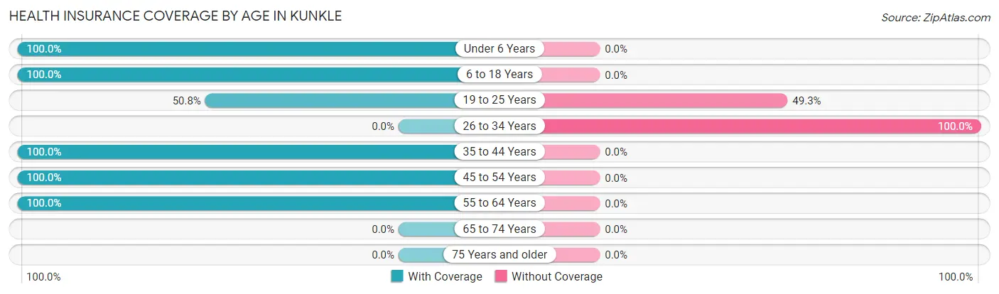 Health Insurance Coverage by Age in Kunkle