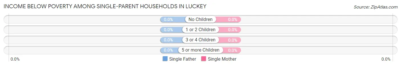 Income Below Poverty Among Single-Parent Households in Luckey