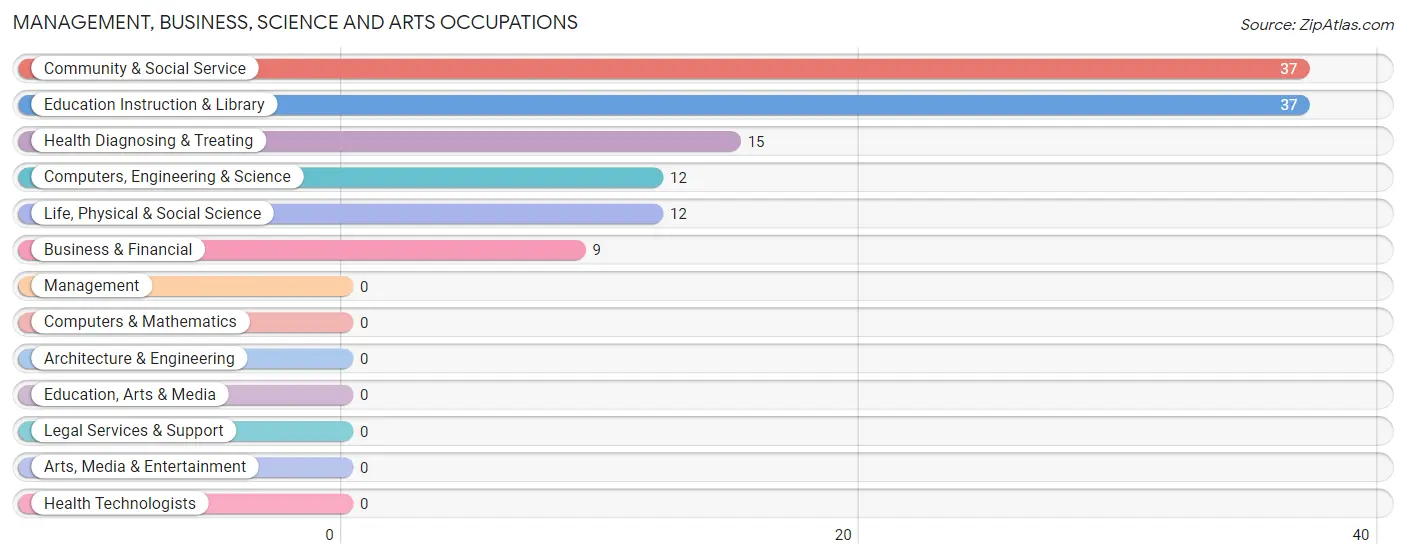 Management, Business, Science and Arts Occupations in Marne