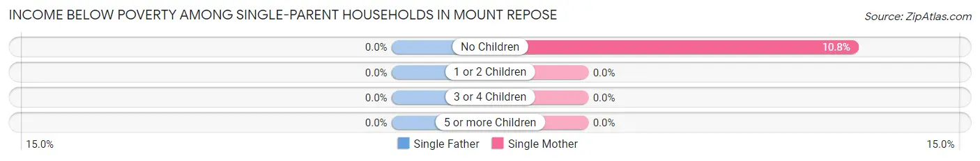 Income Below Poverty Among Single-Parent Households in Mount Repose