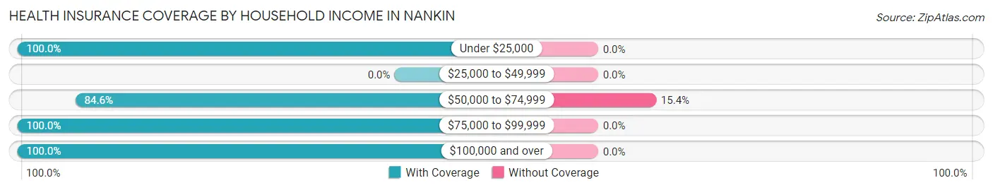 Health Insurance Coverage by Household Income in Nankin