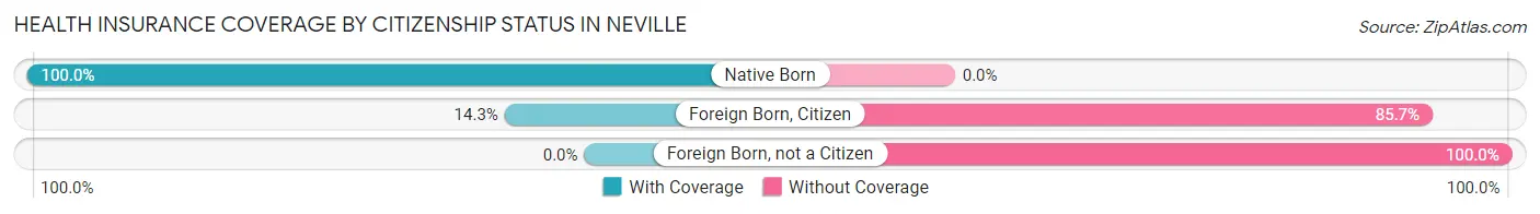 Health Insurance Coverage by Citizenship Status in Neville