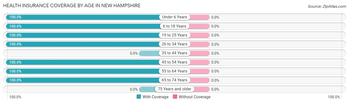 Health Insurance Coverage by Age in New Hampshire