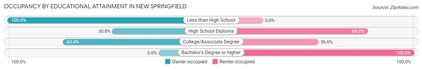 Occupancy by Educational Attainment in New Springfield
