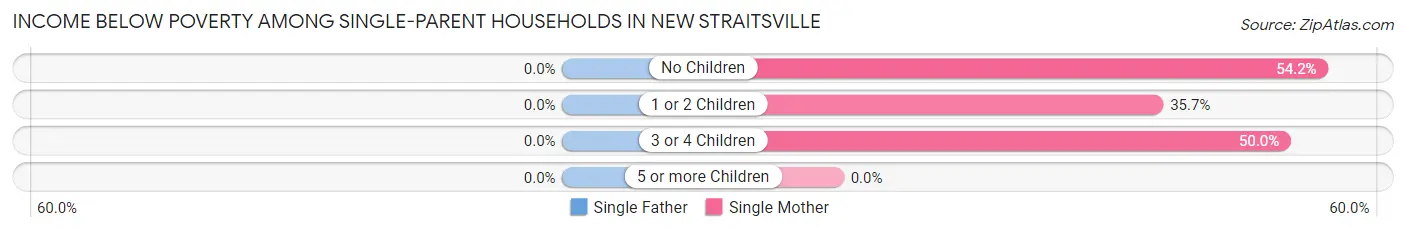 Income Below Poverty Among Single-Parent Households in New Straitsville