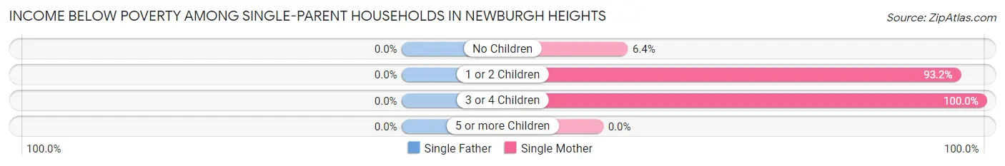 Income Below Poverty Among Single-Parent Households in Newburgh Heights