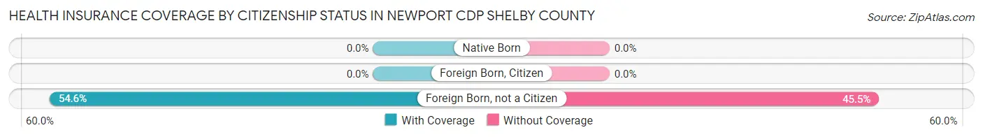 Health Insurance Coverage by Citizenship Status in Newport CDP Shelby County